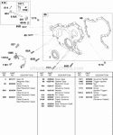 Gear Cover Ignition Trigger Governor Crank Diagram and Parts List for 430447-0105-01  Briggs and Stratton Engine